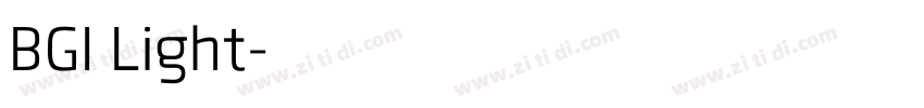 BGI Light字体转换